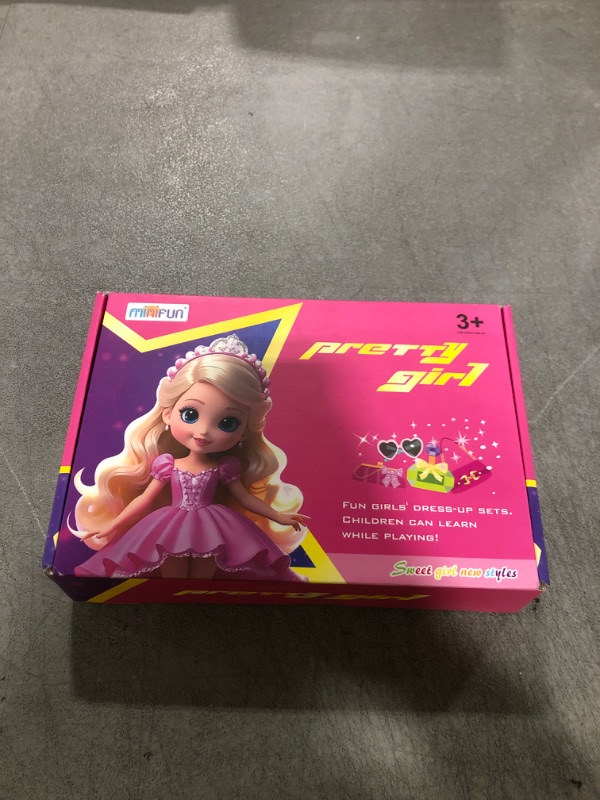 Photo 1 of 135 Pcs Doll Clothes and Accessories with Doll, Princess Gowns, Fashion Dresses, Slip Dresses, Top, Pants, Jumpsuit, Swimsuits, Shoes, Hangers, Doll Dress up Toys for Girls Kids Toddlers Toy Gifts