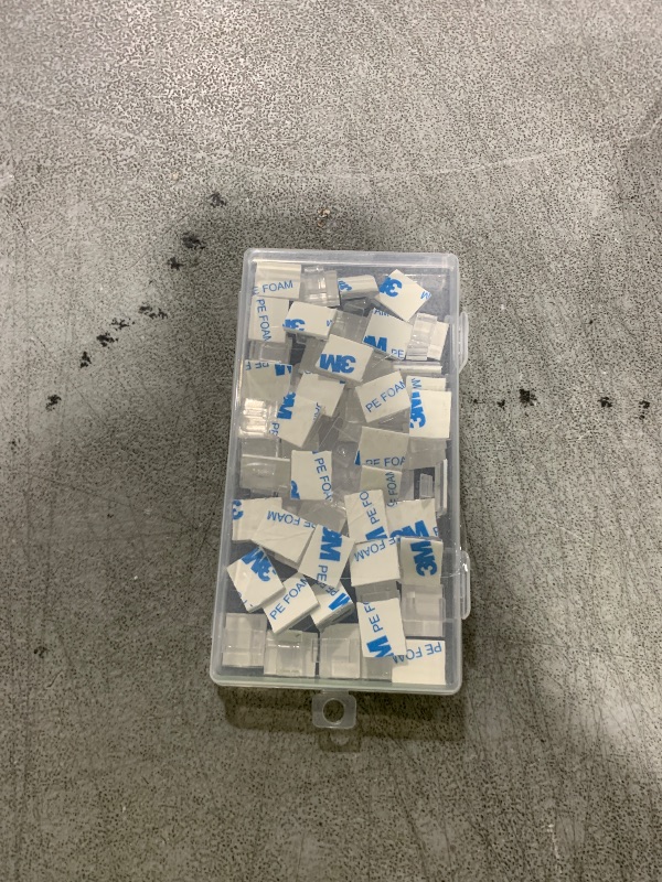 Photo 1 of SZFUDIGO Cable Clips?50PCS Electrical Cord Management Adhesive Cable Wire Clip Wire Clips Wall?Used for Cars, Offices, and Homes Cable Clips Cord Organizer (Transparent)