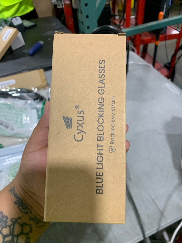 Photo 1 of Cyxus Aviator Glasses Blue Light Blocking Glasses Computer Glasses Anti Eyestrain Metal Frame Grey