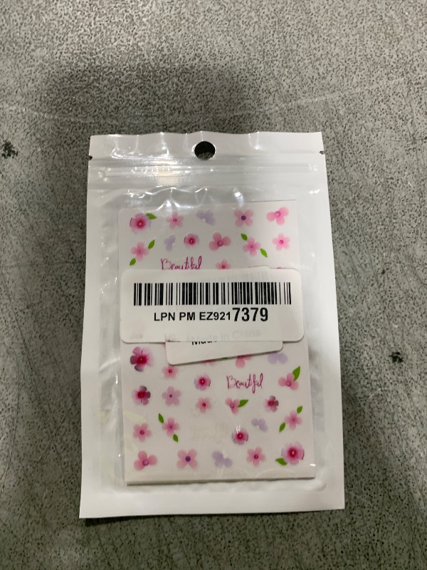 Photo 1 of Flower Nail Art Stickers Decals Spring Flower Nail Stickers 6PCS Pink Purple Blossom Floral 3D Self-Adhesive Nail Decals Nail Art Supplies Spring Flowers Stickers for Nails Manicure Decorations