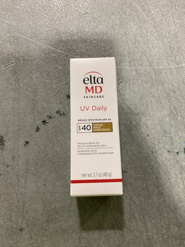 Photo 1 of EltaMD UV Daily Tinted SPF 40 Face Sunscreen Moisturizer with Zinc Oxide, Tinted Daily Face Moisturizer with SPF, Sunscreen for Dry Skin,1.7 oz Pump