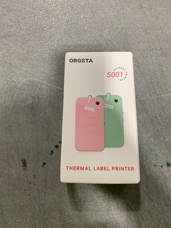 Photo 1 of ORGSTA S001 Label Maker Machine with Tape, Portable Bluetooth Label Maker for Home and Office Organization, Thermal Label Printer Mini Label Maker with Multiple Templates, Green
