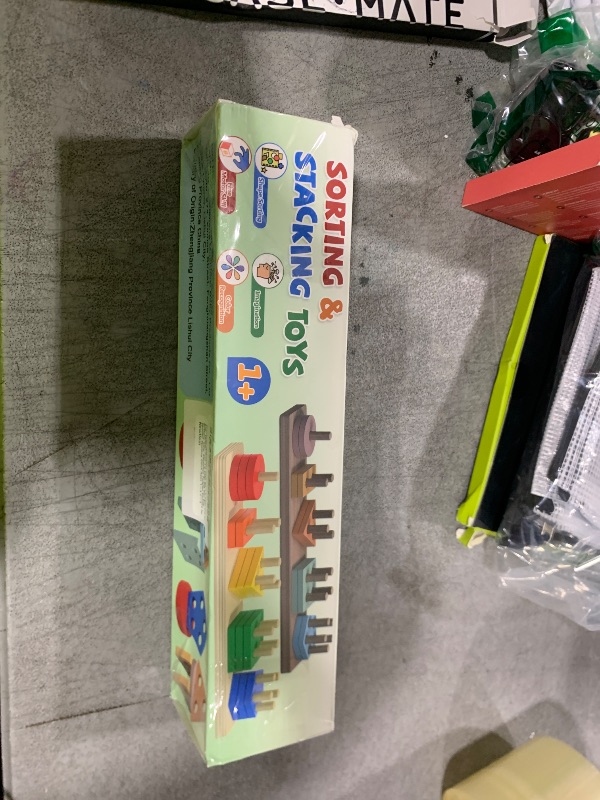 Photo 1 of Walenced Montessori Toys for 1 2 Year Old Girl Boy, Toddler Toys 1 2 Year Old Girl Boy Birthday Gifts, Education Toddler Puzzles for Wooden Stacking Block Ages 1-3 2-4