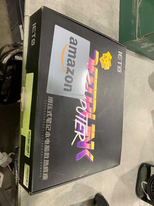 Photo 1 of IETS GT600 RGB Laptop Cooling Pad Equipped with Gigantic Turbo-Fan?5.5inch Diameter?,Sealed Foam for Rapid Cooling Gaming Laptop,14.1-19.3 inch Laptop Cooler with 3-Port USB Hub,Dust Filter