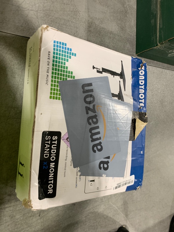Photo 1 of Vondynote Studio Monitor Stands Pair Heavy Duty Desk Clamp Speaker Stands with Adjustable Tilt Angle Tray of 0-12 °