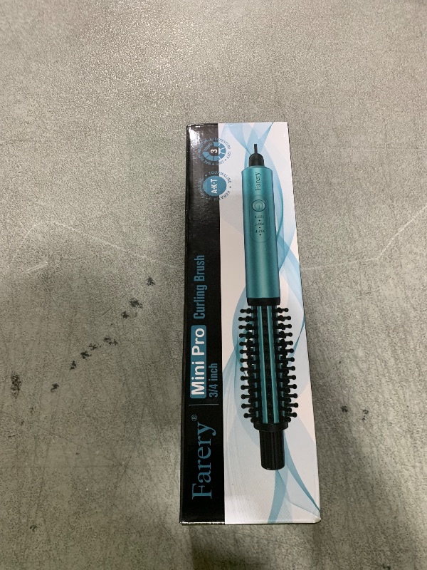 Photo 1 of FARERY Mini Thermal Brush 3 Temperature Adjustable, 3/4 Inch Travel Curling Iron for Short Hair, Heated Round Brush for Touch-ups and Small Curls, Lightweight Curling Wand for Thin Hair, Dual Voltage