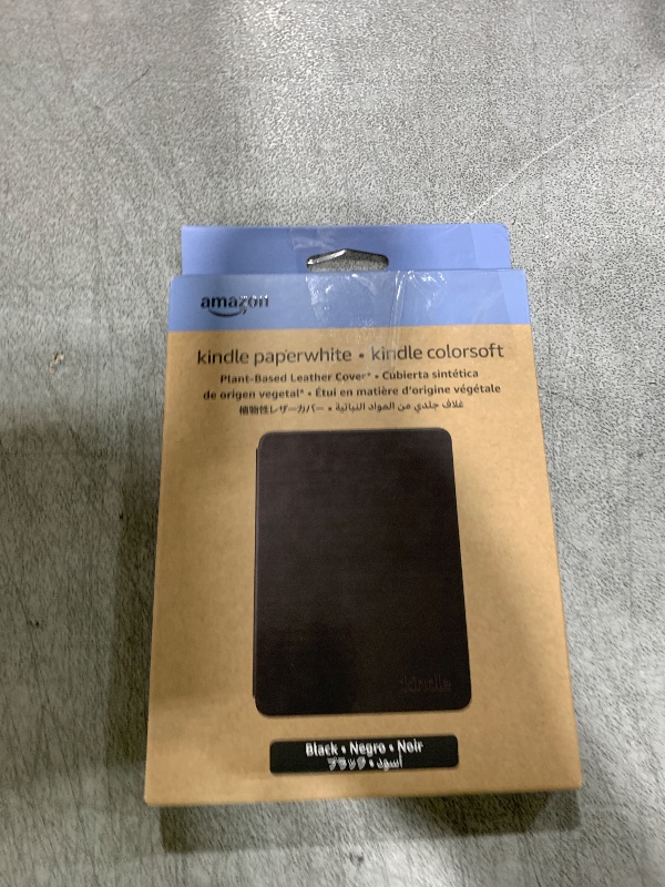 Photo 1 of Introducing All-New Amazon Plant-Based Leather Case- Lightweight, Protective Cover Designed with Sustainability in Mind for All-new Kindle Paperwhite and Kindle Colorsoft
