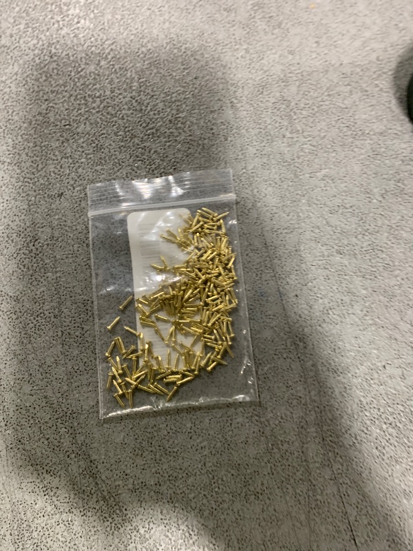 Photo 1 of uxcell Small Tiny Nails 1.2x6mm(DXL) for Wooden DIY Decorative Pictures Boxes Household Accessories Brass Tone 200pcs