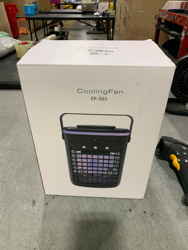 Photo 1 of Portable Air Conditioner,Cooling Fan with 3 Speeds &3 Modes,2-8H Timer,1000ml Water Tank, Remote Control,4 in 1 Humidifier, Air Conditioner,Fan,Night Light,Evaporative Air Cooler for Home,Office