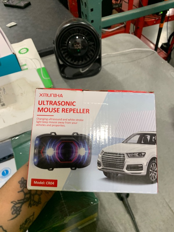 Photo 1 of Rodent Repellent for Car Engines - Ultrasonic Mouse Repellent Under Hood, Upgraded 4 LED Strobe Lights, Plug-in & Battery Powered, Keep Rodents Out of Car, RV, Garage, Room, Indoor, Outdoor, 2 Pack