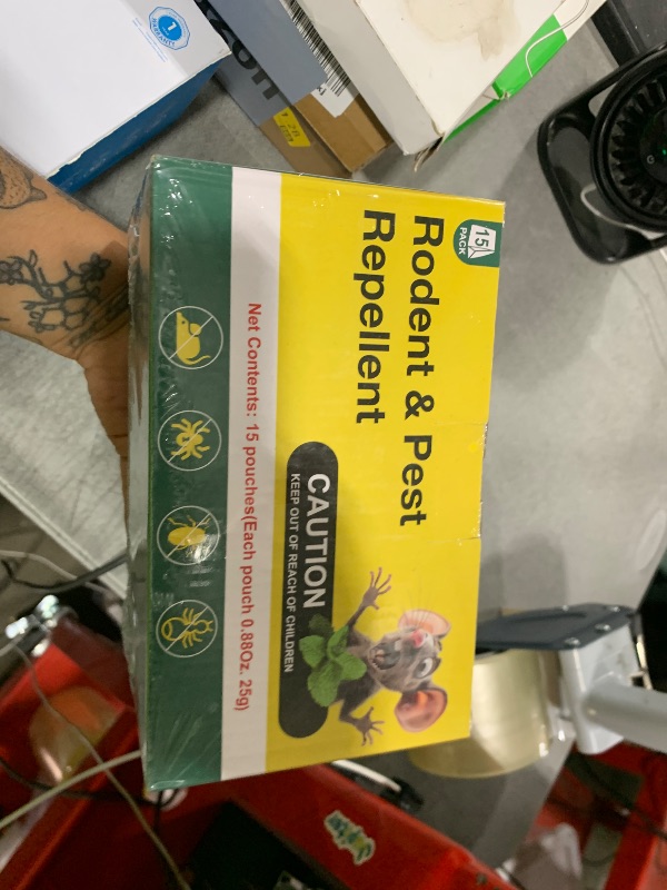 Photo 1 of 15PCS Mouse Repellent Pouches, Natural Formula, Safe for Homes with Kids