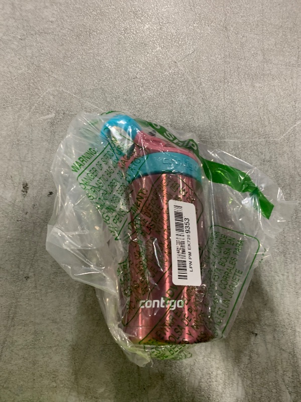 Photo 1 of Contigo Kids Straw Stainless Steel Water Bottle with AUTOSPOUT Lid 13oz Punch