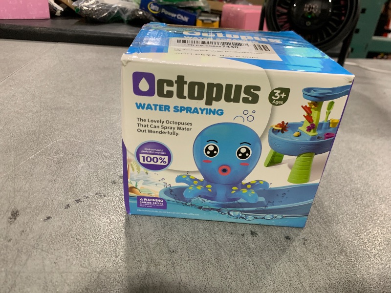 Photo 1 of Intoypad Water Table Pump, Octopus Rechargeable Battery Powered Water Pump for Kids 3 Hours Non-Stop Fun Water Play Table Accessories Outdoor Summer Water Toys for Toddlers Backyard Beach Pink