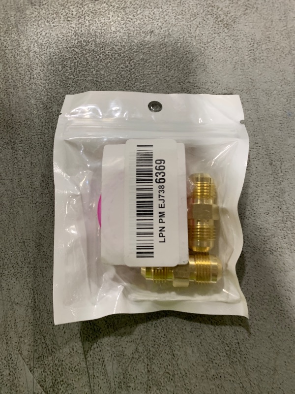 Photo 1 of Breezliy 3/8" Male Flare x 3/8" Male Flare Connector Gas Adapter Union Brass Tube Coupler Pipe Fitting (2PCS)