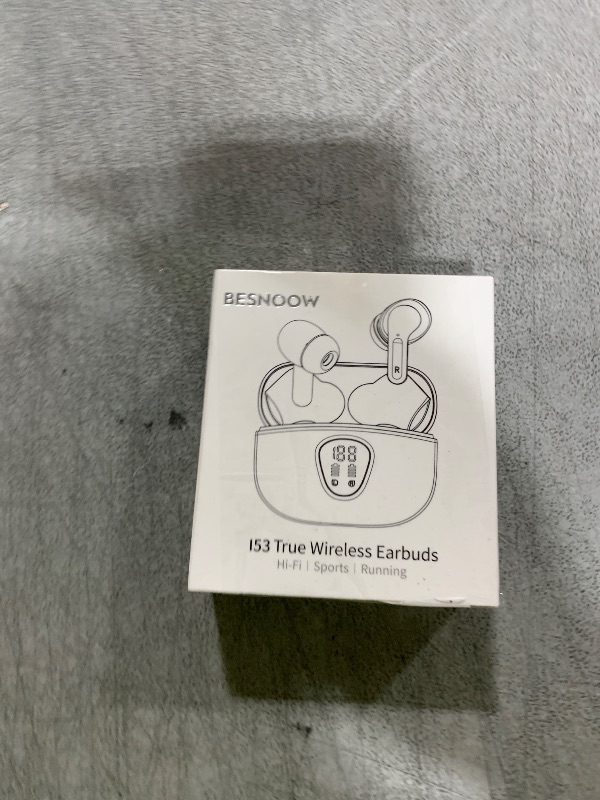 Photo 1 of Wireless Earbuds, Bluetooth 5.4 Headphones HiFi Stereo, Bluetooth Earbuds with ENC Noise Cancelling Mic, IP7 Waterproof in Ear Earphones, 48H, LED Display Ear buds for Pad Workout Sports, Purple