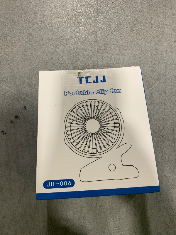 Photo 1 of Portable Clip on Fan, Rechargeable USB Desk Fans, Stroller Fan With TYPE-C Port 360° Rotatable Personal Small Mini Table Fan for Home Office Car Seat Crib Camping