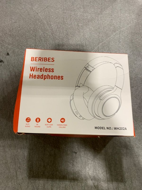 Photo 1 of BERIBES Bluetooth Headphones Over Ear, 65H Playtime and 6 EQ Music Modes Wireless Headphones with Microphone, HiFi Stereo Foldable Lightweight Headsets, Deep Bass for Home Office Cellphone PC Ect.
