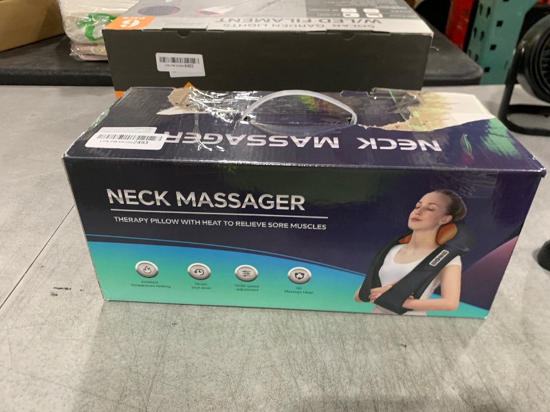 Photo 1 of ifgoooo Neck Massager,Gifts for Women Men Mom Dad - Shiatsu Back and Neck Massager,Shoulder Massager Deep Tissue with Heat,Electric 4D Massage Pillow(NOT Cordless)