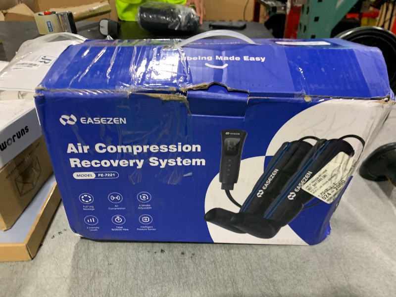 Photo 1 of Leg Compression Massager for Circulation and Pain Relief, Leg Recovery Compression System for Fast Recovery of Foot, Calf and Thigh, Relieve Edema, Reduce Muscle Fatigue, Gifts for Women Men