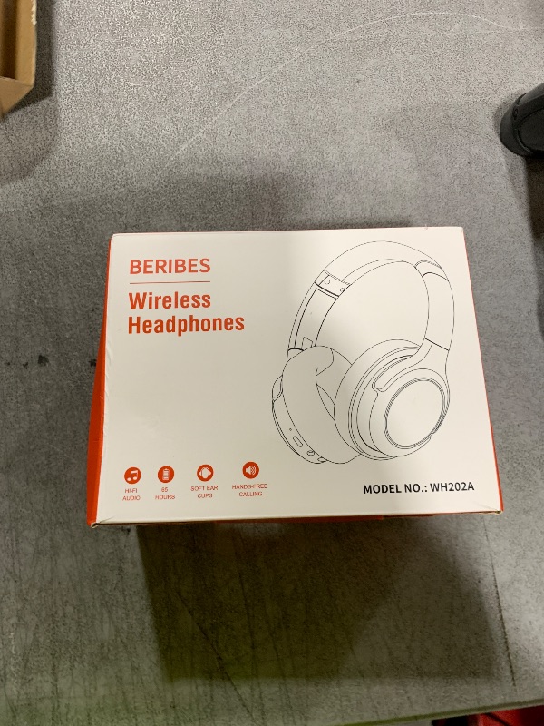 Photo 1 of BERIBES Bluetooth Headphones Over Ear, 65H Playtime and 6 EQ Music Modes Wireless Headphones with Microphone, HiFi Stereo Foldable Lightweight Headsets, Deep Bass for Home Office Cellphone PC Ect.