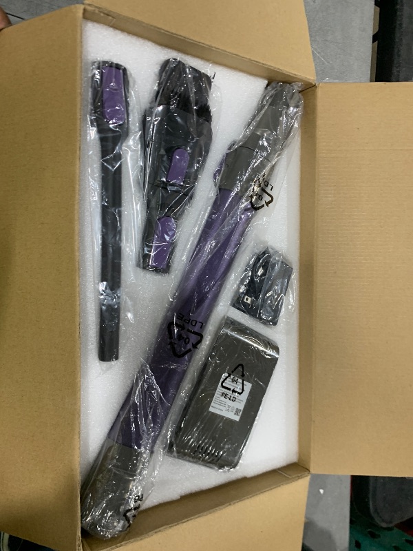Photo 1 of Cordless Vacuum Cleaner for Home with Powerful Suction,Lightweight Stick Vacuum Cordless Rechargeable with 35 Mins Runtime, Hardwood Floor Vacuum for Pet Hair,Carpet,Tile(Dark Purple)