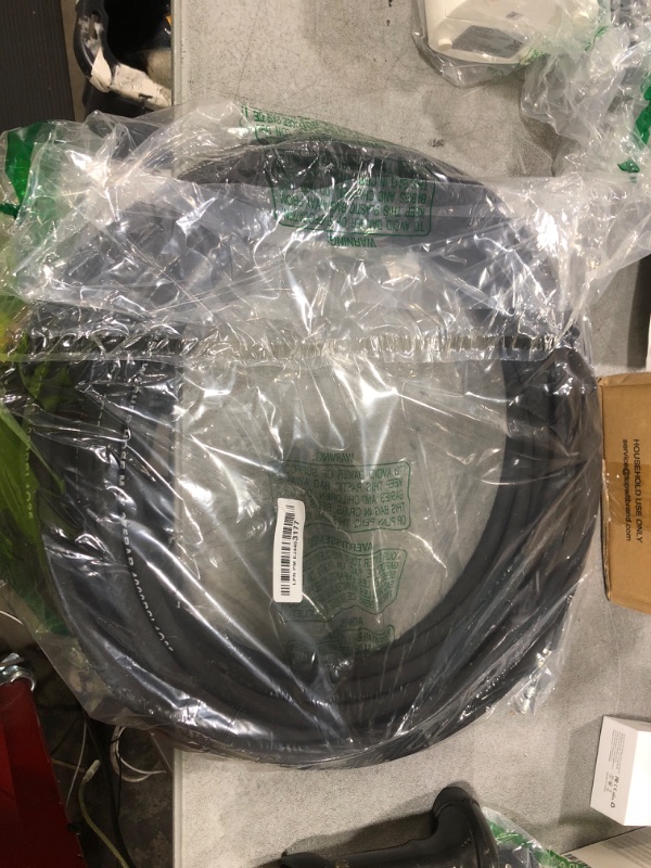 Photo 1 of YAMATIC Kink Resistant Pressure Washer Hose 1/4" 50FT, Wear Resistant 4000PSI Power Washer Hose, Steel Wire Braided Hot & Cold Water Replacement Extension Hose with 3/8" to M22-14 Quick Connect Set