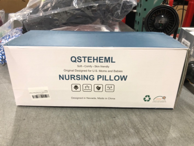 Photo 1 of QSTEHEML Nursing Pillow for Breastfeeding - Adjustable Breastfeeding Pillows for Women with More Support & Removable Cover, Baby Feeding Pillow for Newborn Moms and Baby Essentials,Beige
