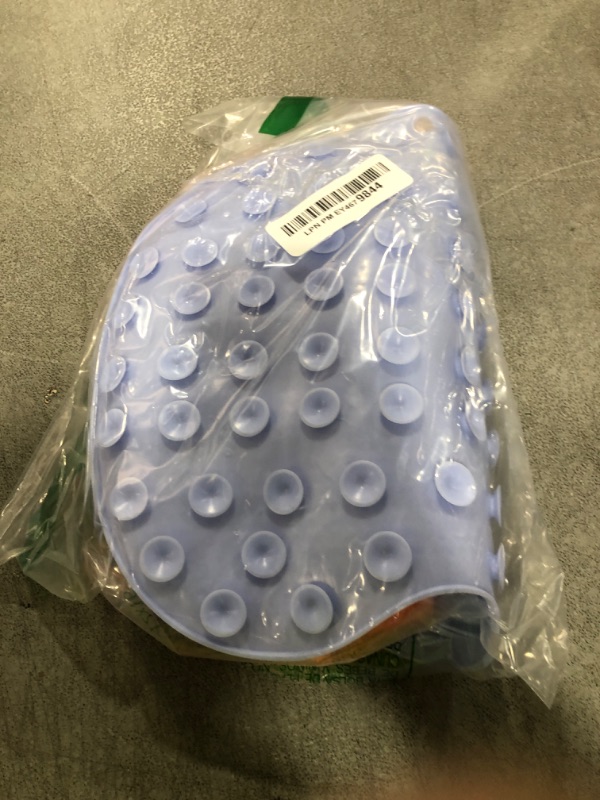 Photo 1 of VOPHIA 2 Pack Shower Back & Foot Scrubber,Wall Mounted Back Scrubber Silicone Bath Massage Cushion Brush with Suction Cups,Bathroom Wash Foot Mat Exfoliating Dead Skin Foot Brush (L-Pink Blue)