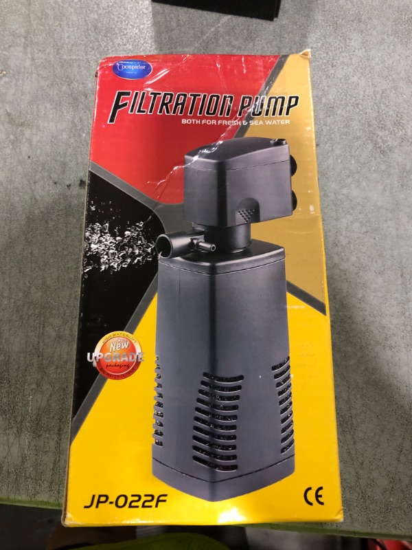 Photo 1 of coospider-repta Fish Tank Filter for 15-40 Gallon Tank, 160 GPH Crystal Clear Powerful Internal Aquarium Filters Submersible Pump& Filter System for Fish Tank & Turtle Tank