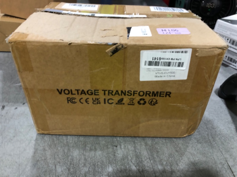 Photo 1 of Yinleader 110V to 220/230V Voltage Converter Transformer Step Up/Down 120V to 240V with 2 US&2 EU Outlets 1500W