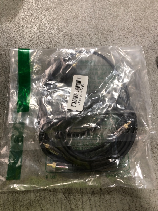 Photo 1 of RCA Y-Adapter Splitter Cable (2 Pack-4FT+4FT), 1 RCA Male to 2 RCA Male Stereo Audio Subwoofer Cable, Bi-Directional, for Home Theater, Hi-Fi System, Amplifier, Speaker, 24K Gold Plated, OD:5.0MM