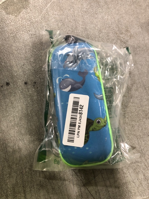 Photo 1 of RUIGAO Kids Swim Goggles Age 2-6, Toddler Goggles No Hair Pull,UV Protection/Anti Fog/Padded HeadBand (1PK Toddler Bungee - Blue Turtle)