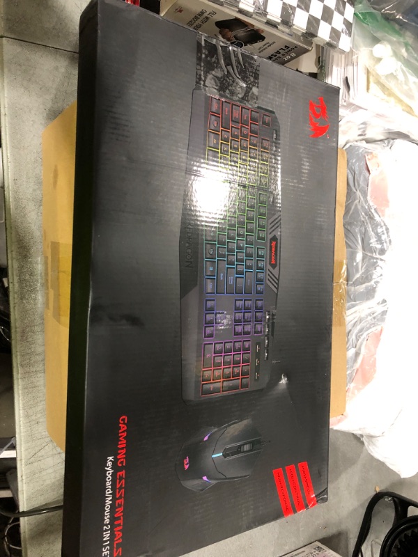 Photo 1 of Redragon S101 Gaming Keyboard, M601 Mouse, RGB Backlit Gaming Keyboard, Programmable Backlit Mouse, Value Combo Set [New Version]