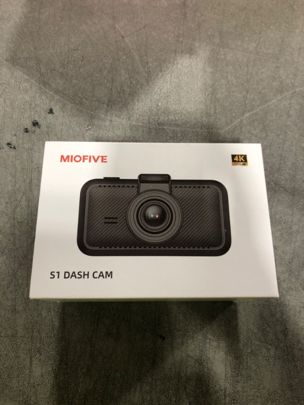 Photo 1 of Miofive Car Camera 4K Resolution, WiFi, Bluetooth, GPS Dash Cam, 3-Inch IPS Screen, Night Vision, Loop Recording, HDR, App Control, and Supports up to 512GB with a Free 32GB Card Included