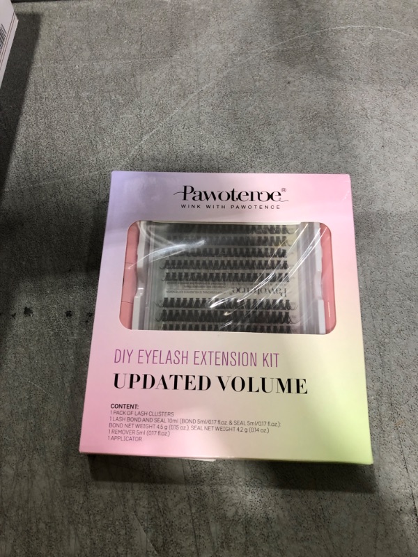 Photo 1 of Pawotence Lash Extension Kit DIY 280pcs Individual Lash Clusters Kit 30D 40D Cluster Eyelash Extensions Kit with Lash Bond and Seal, Lash Remover, Lash Tweezers for Self Use (30D&40D, 9-16mm, All Kit)
