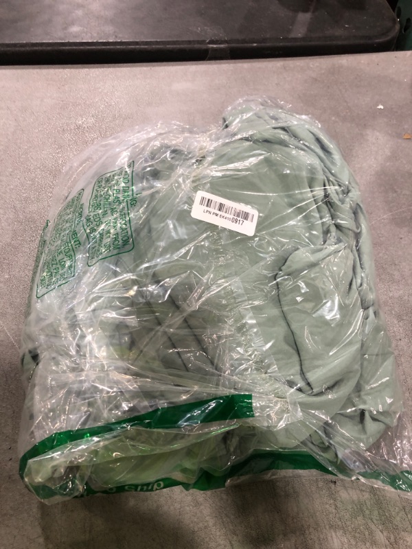 Photo 1 of Bedsure Sage Green Duvet Cover Full Size - 3 Pieces Prewashed Extra Soft Cotton-Like Bedding Set, Includes 1 Duvet Cover 80x90 Inches with Zipper Closure & 2 Pillow Shams, Comforter Not Included