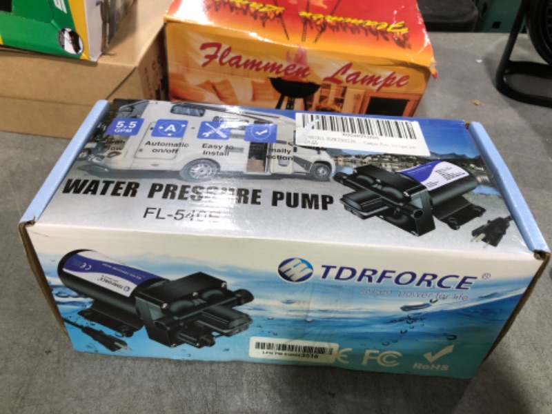 Photo 1 of TDRRICH 5.5GPM 75PSI RV Water Transfer Pump for Home,110V Electric Water Pressure Increaser Diaphragm Pump for Boat Yacht,Self Priming Marine Fresh Sprinkler Water Pump for Lawn Camper Pool Irrigation