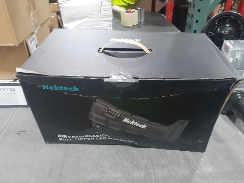 Photo 1 of Nekteck Leg Massager Recovery System, Cordless Air Compression Massage, Rechargeable Portable Full Leg Boots for Circulation and Pain Relief (Single Unit)