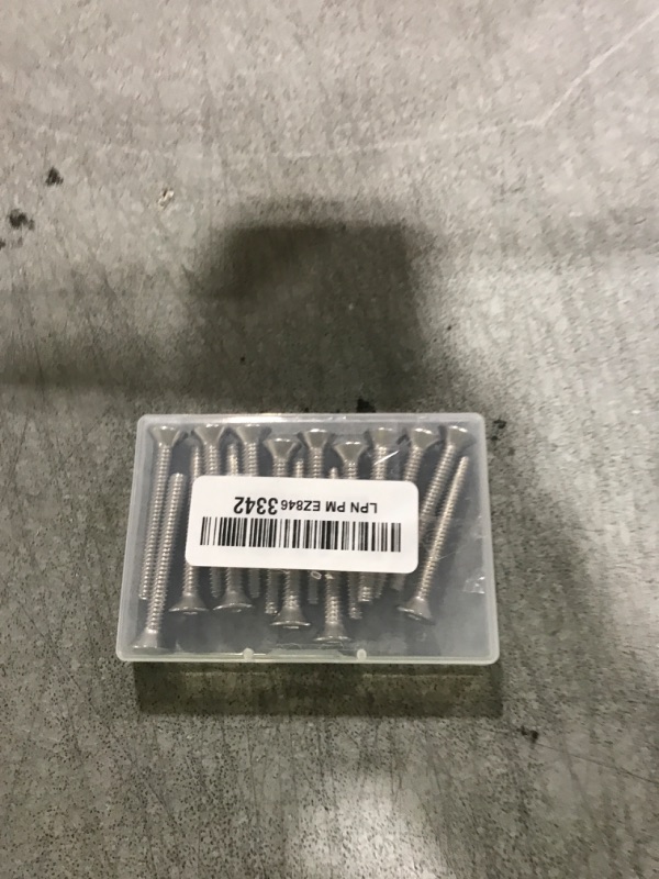 Photo 1 of 1/4-20 x 2" Flat Head Socket Cap Screws Countersunk Bolts, Allen Socket Drive, 304 Stainless Steel 18-8, Fully Threaded, Pack of 15