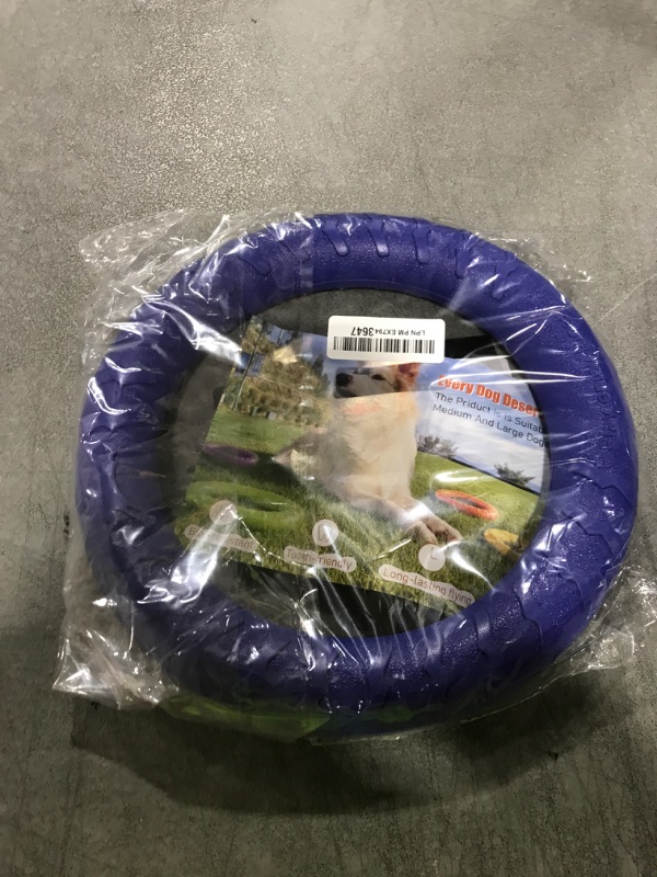 Photo 1 of DLDER Blue Indestructible Dog Toys for Aggressive Chewers Flying Discs for Medium/Large Breeds Dog Training Ring,
