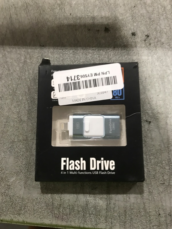 Photo 1 of 256GB Flash Drive for iPhone Photo Stick,Thumb Drive USB Stick High Speed Transfer USB Drives External Picture Video Storage Memory Expansion for iPhone/iPad/PC (Blue)
