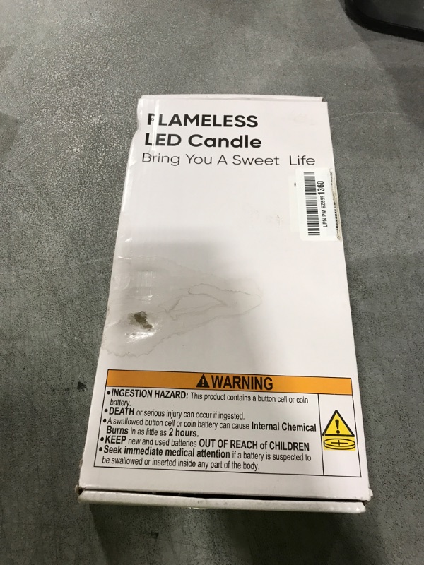 Photo 1 of Homemory 12 Pcs Flameless Taper Candles with Remote Timer Dimmer, 11 inches Ivory Taper Candles Battery Operated, Plastic LED Candlesticks with Flickering Flame for Halloween Christmas Church Wedding