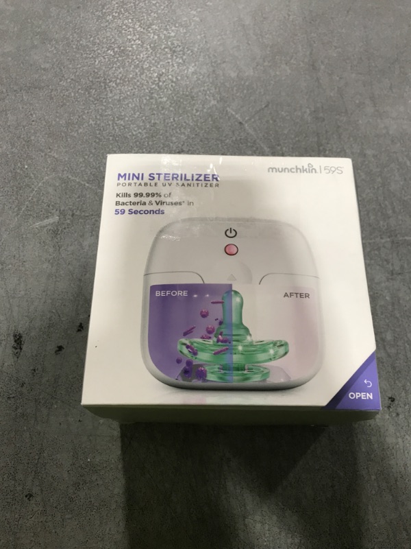 Photo 1 of Munchkin Portable UV-C Cleaner for Pacifiers, Teethers and More, White