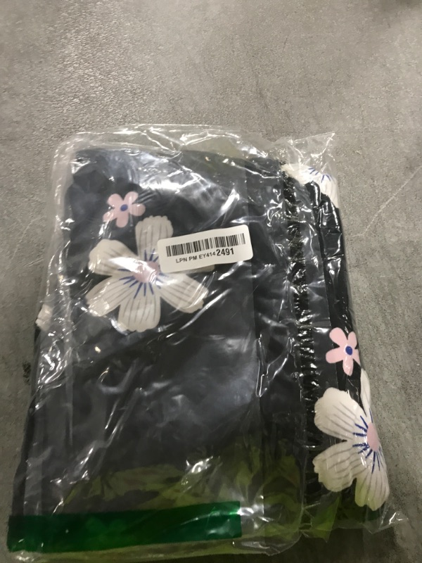 Photo 1 of AVIIER Hospital Gowns for Women Open Back Adaptive Clothing Nightgowns Post Shoulder Surgery Dress Black Flower XXL