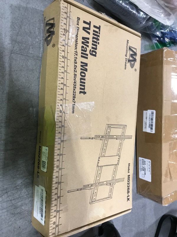 Photo 1 of Mounting Dream UL Listed TV Mount for Most 37-75 Inch TV, Universal Tilt TV Wall Mount Fit 16", 18", 24" Stud with Loading Capacity 132lbs, Max Vesa 600 x 400mm, Low Profile Flat Wall Mount Bracket