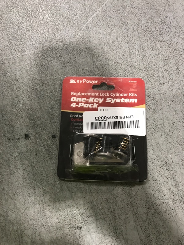 Photo 1 of KeyPower 4 Pack Lock Cores for Yakima Car Rack System Components, Compatible with Yakima Roof Rack Locks, SKS Aka Same Key System, 2 Opening Keys and 1 Control Key (4 Lock Cylinders)