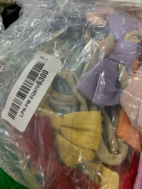 Photo 1 of 20pcs Baby Girls Cotton Hair Bows Headbands Nylon Hair Bands Elastic Hair Accessories for Newborn Kids Infants Toddlers