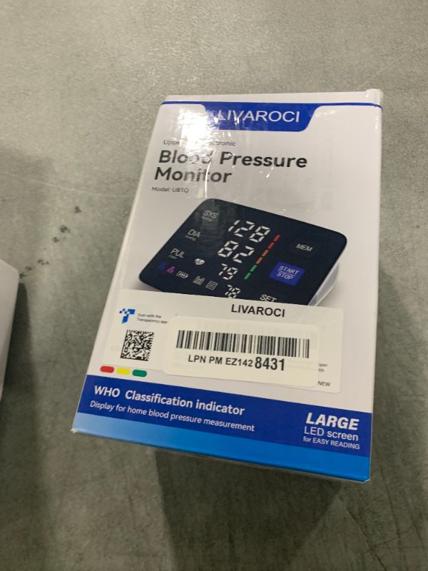 Photo 1 of Blood Pressure Monitor, 9-17'' & 13-21'' Extra Large Blood Pressure Cuff Upper Arm, LED Color Backlit Screen Automatic Digital Blood Pressure Machine with USB Cable and 4 AAA Batteries