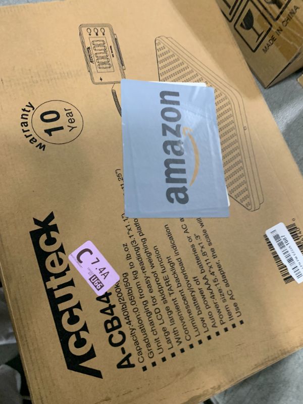 Photo 1 of Accuteck 440lb Heavy Duty Digital Metal Industry Shipping Postal Scale W/C