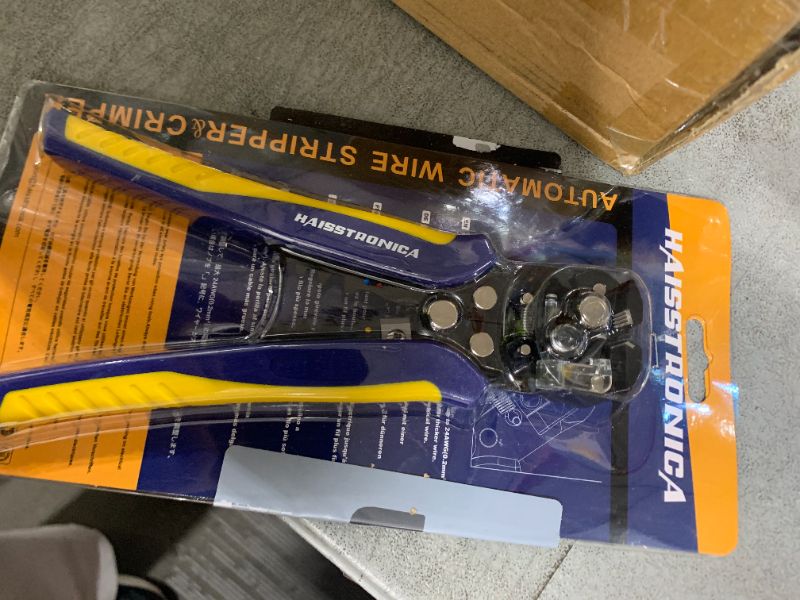 Photo 1 of haisstronica Wire Stripper and Crimping Tool,AWG 24-10 Automatic Stripper Tool with AWG 22-10 Ratchet Wire Crimper For Heat Shrink Connectors